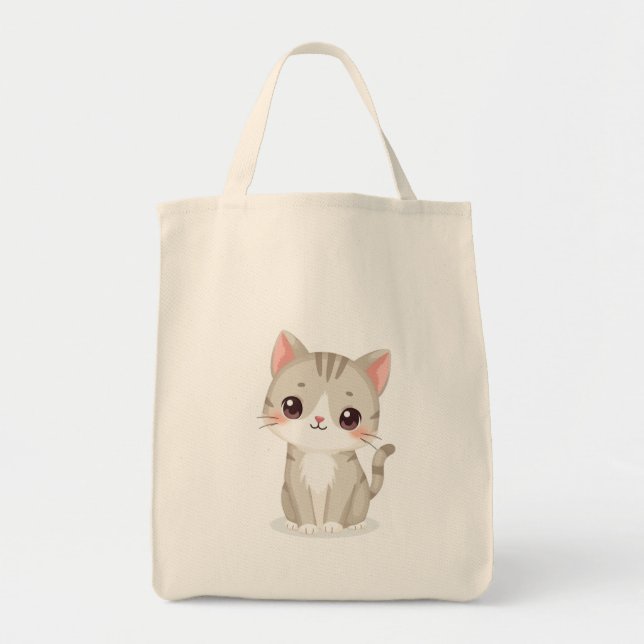 Tote Bags (a cute cat) (Front)