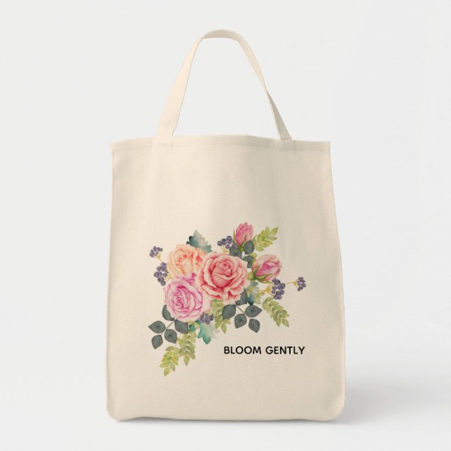 Tote Bags - Bloom Gently (Front)