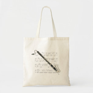 Tote - Bass Clarinet and sheet music Bag
