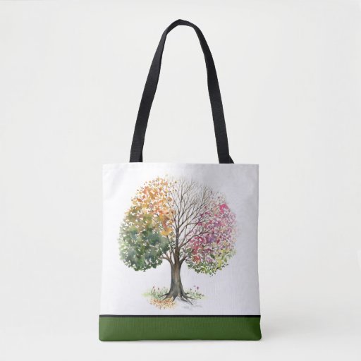 Image of TOTE CROSSBODY 4 SEASON TREE BIBLE VERSE