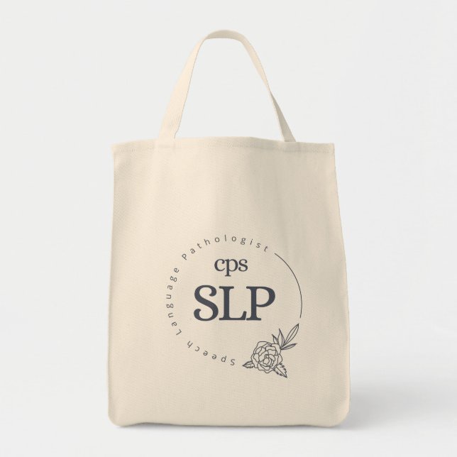 Tote - Dark Floral Logo (Front)