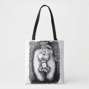 Tote Drawing Graphic Art Acorn Lucky Clover Sack Bag