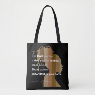 Tote "Ebony Woman" Bag