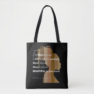 Tote "Ebony Woman" Bag