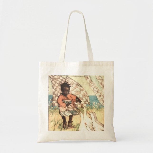 Tote : Feeding the Geese by Helen Hyde (1868-1919) (Front)