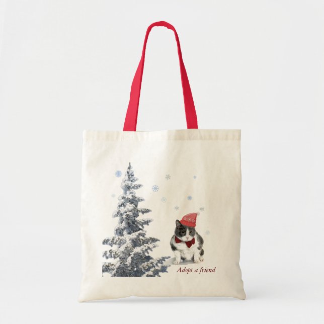 tote;  Felix, the cat, in January Tote Bag (Front)