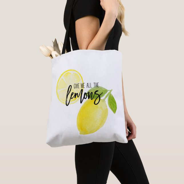 Tote Give me all the lemons Bag (Close Up)