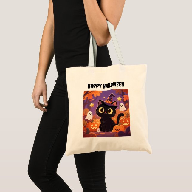 Tote Happy Halloween Bag (Front (Product))