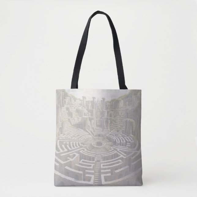 Tote (heavyweight) – LABYRINTH (alabaster) (Front)