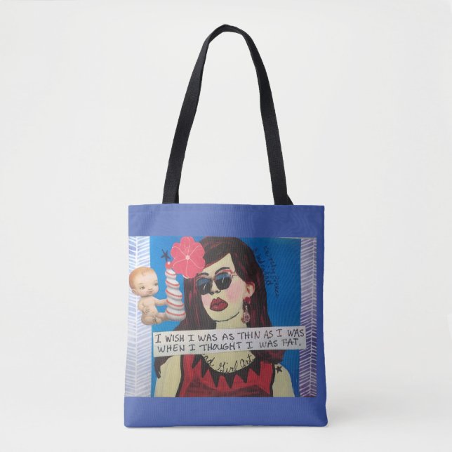 Tote- I wish I was as thin as I was Tote Bag (Front)