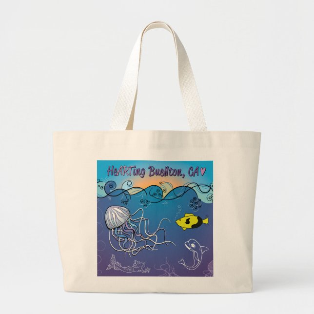 Tote - Jelly Waves - Buellton.Art  (Front)