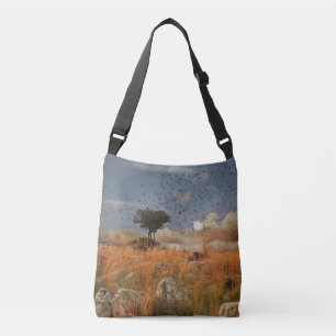 Tote Lonely Tree And Birds