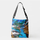 Tote: "Memory", cerulean blue