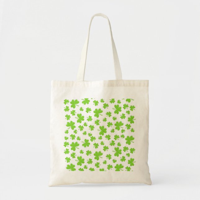 Tote of Luck Clover Shamrock Bag (Front)