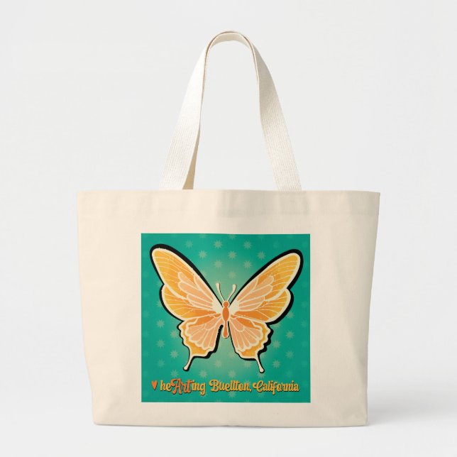 Tote - Pop Butterflies - Buellton.Art  (Front)