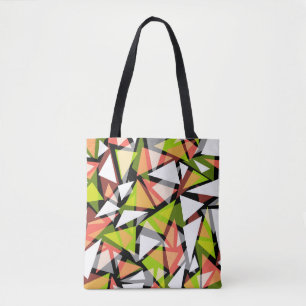 Tote Seamless geometric triangles shapes pattern m Bag