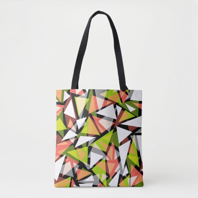 Tote Seamless geometric triangles shapes pattern m Bag (Front)