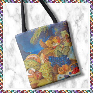TOTE - Still life: Melons, Grapes, Peach, Cherries Bag
