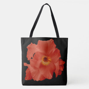 Tote Sword Lily Red Yellow Bag