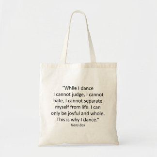 Tote with Quotes Dance