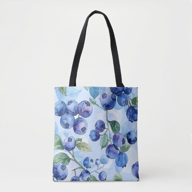 Totebag Blueberries - All over print Tote Bag (Front)