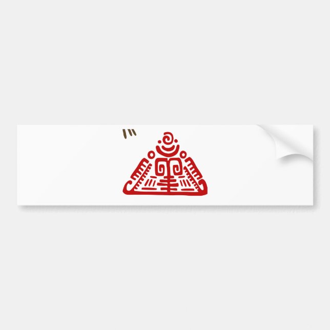 totem,mayan,tribal art,vector,magic,protective,old bumper sticker (Front)