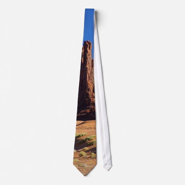 Totem Pole At Monument Valley Tie (Front)