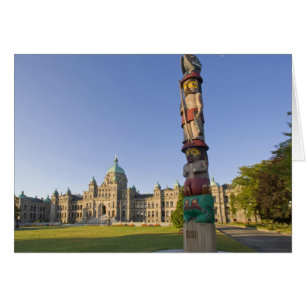 Totem pole at the Parliament building in