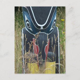 Totem Pole base Postcard