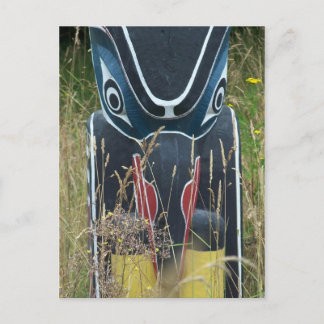 Totem Pole base Postcard