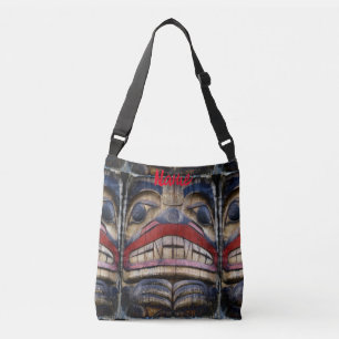 Totem Pole Face Thunder_Cove Crossbody Bag