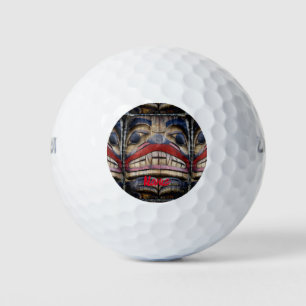 Totem Pole Face Thunder_Cove  Golf Balls