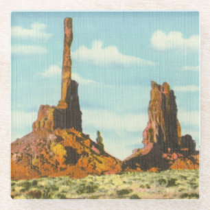 Totem Pole Glass Coaster