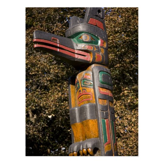 Totem pole in park in Ottawa, Ontario, Canada Postcard