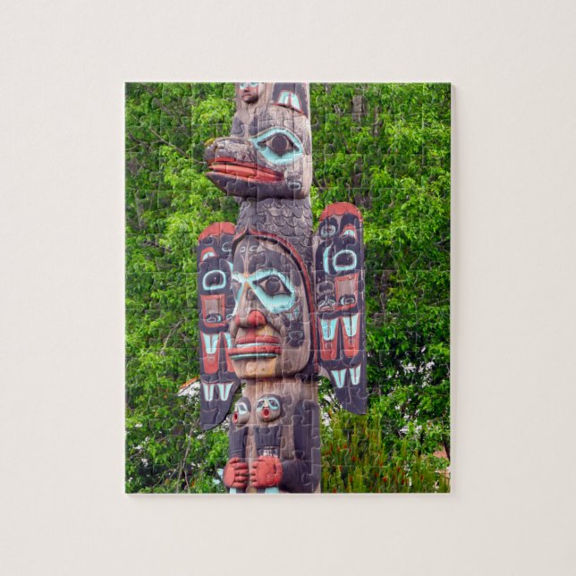 Totem Pole Jigsaw Puzzle (Vertical)