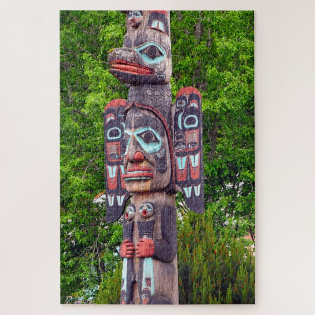 Totem Pole Jigsaw Puzzle (Vertical)