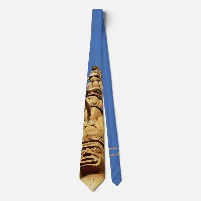 Totem Pole Ties First Nations Vancouver Necktie (Front)