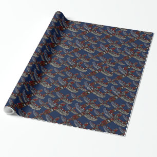 Totem Pole Wrapping Paper Native Art Gift Paper