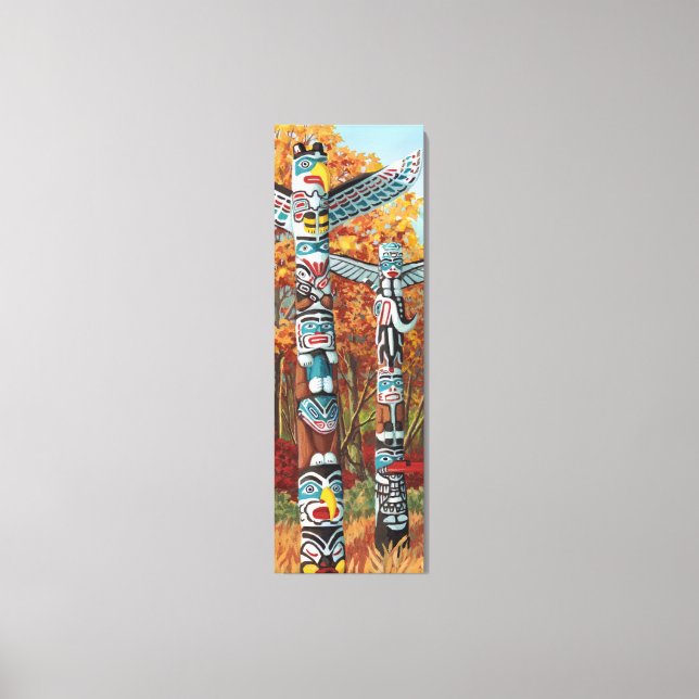 Totem Poles Painting Canvas Prints (Front)