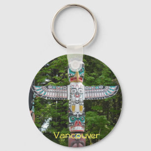 Totem Poles - Stanley Park, Vancouver Key Ring