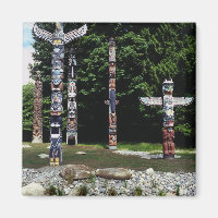 Totem poles, Vancouver, British Colombia