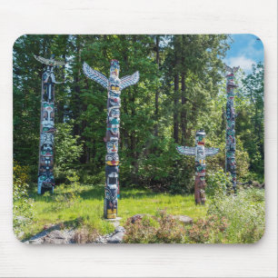 Totems in Stanley Park, Vancouver Canada Mouse Mat