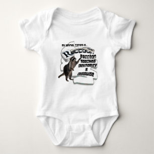 TOTEMS TOTEM RACCOON TEACHES DEXTERITY / DISGUISE BABY BODYSUIT