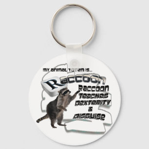 TOTEMS TOTEM RACCOON TEACHES DEXTERITY / DISGUISE KEY RING