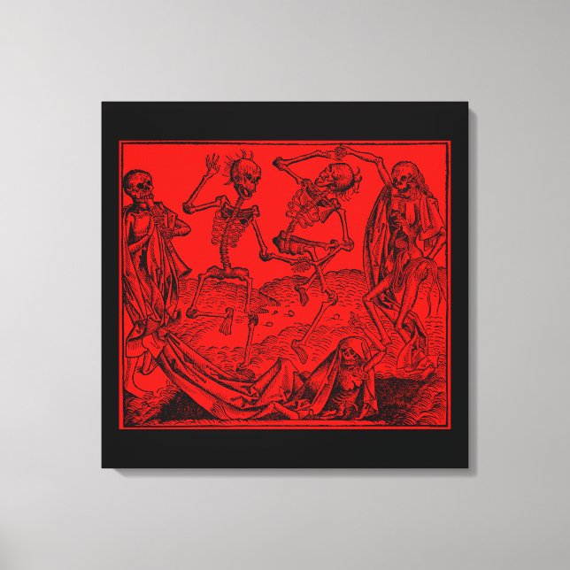 Totentanz / Dance of macabre Canvas Print (Front)