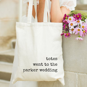 Totes Went to the Wedding Wedding Favour Tote Ba