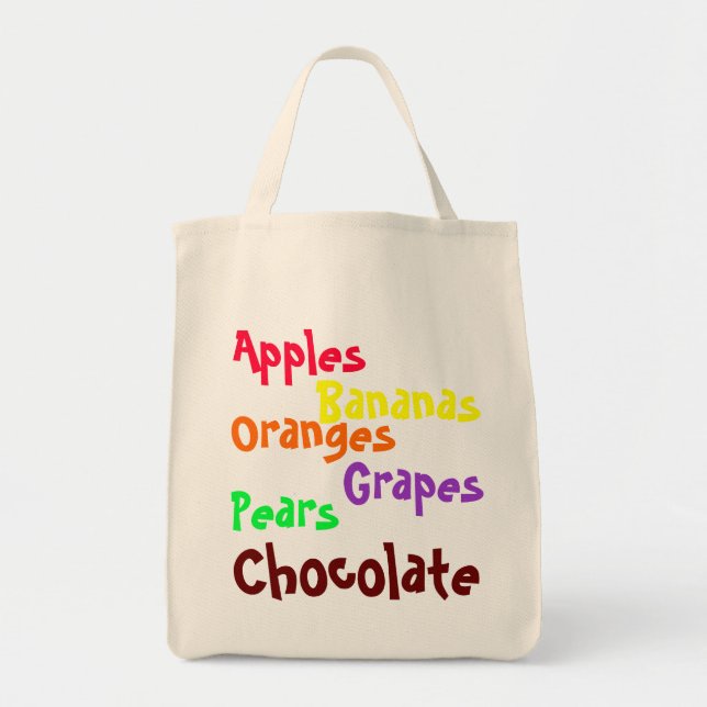 Toting Art - Important Grocery List Tote Bag (Front)