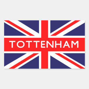 Tottenham : British Flag Rectangular Sticker