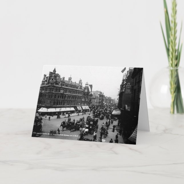 Tottenham Court Road from Oxford Street, Card (Front)