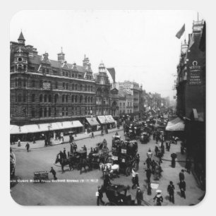 Tottenham Court Road from Oxford Street, Square Sticker